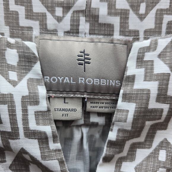 Royal Robbins Dress Size Large Standard Fit Geometric Print Beach Athleisure - Picture 5 of 8